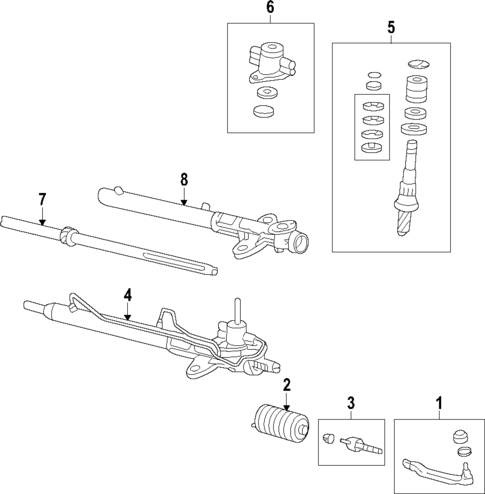 Steering Gear & Linkage for 2013 Honda Pilot #1