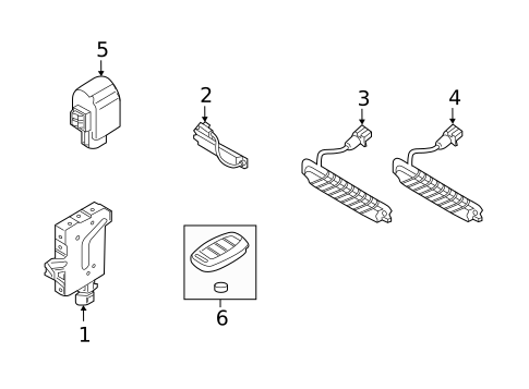 Keyless Entry Components for 2022 Hyundai Veloster N #0