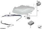 63127262734 - Lighting: Repair Kit, Bracket, Headlight, Left for BMW Image