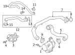 7119905591 - Cooling System: Outlet Hose Bolt for BMW Image