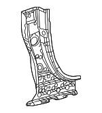 611080E910 - Body: Hinge Pillar Reinforced for Lexus: RX350, RX350h, RX450h+, RX500h Image