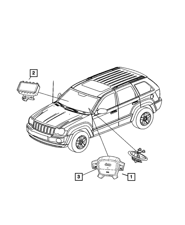 1HT41ZJ3AC - Restraints: Air Bag Module Cover for Mopar Image