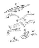 68050665AA - Air Conditioners and Heaters: Demister Duct for Mopar Image