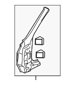 41217127404 - Body: Hinge Pillar for BMW: 645Ci, 650i, M6 Image