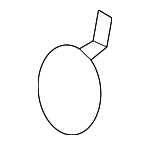 86517H9000 - Body: Tow Bracket Cover for Kia: Rio Image