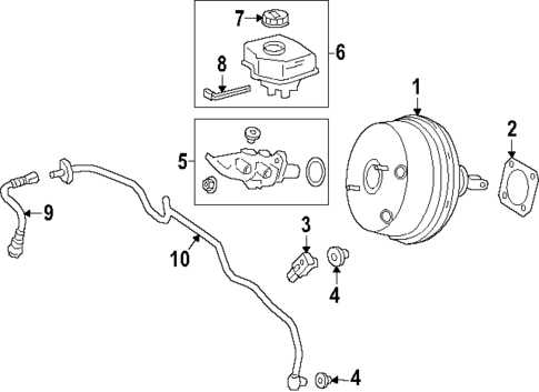 Master Cylinder - Components On Dash Panel for 2025 Mercedes-Benz G63 AMG #0