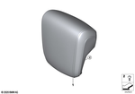 52107492105 - Seats: Headrest Cloth-Leather for BMW: i3 120Ah, i3 120Ah Rex, i3 94Ah, i3 94Ah Rex, i3s 120Ah, i3s 120Ah Rex, i3s 94Ah, i3s 94Ah Rex Image image
