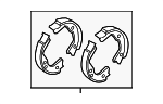 58305J5A05 - Brakes: Park Brake Shoes for Hyundai Image