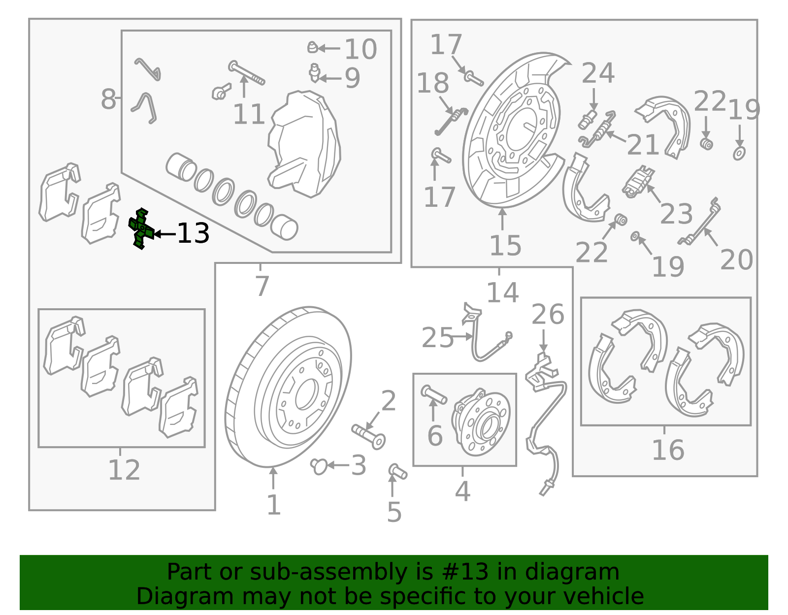 2019-2026 Genesis G70 Brake Pads Spring 58246-2J100 | MotorMotor