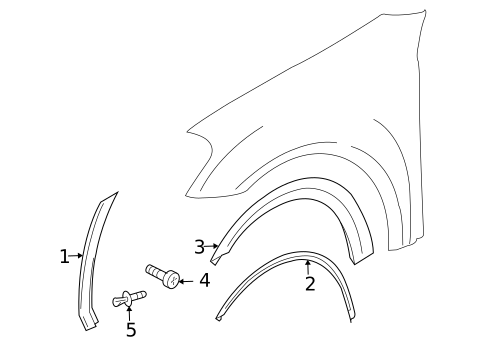 Exterior Trim - Fender for 2008 Mercedes-Benz GL550 #0