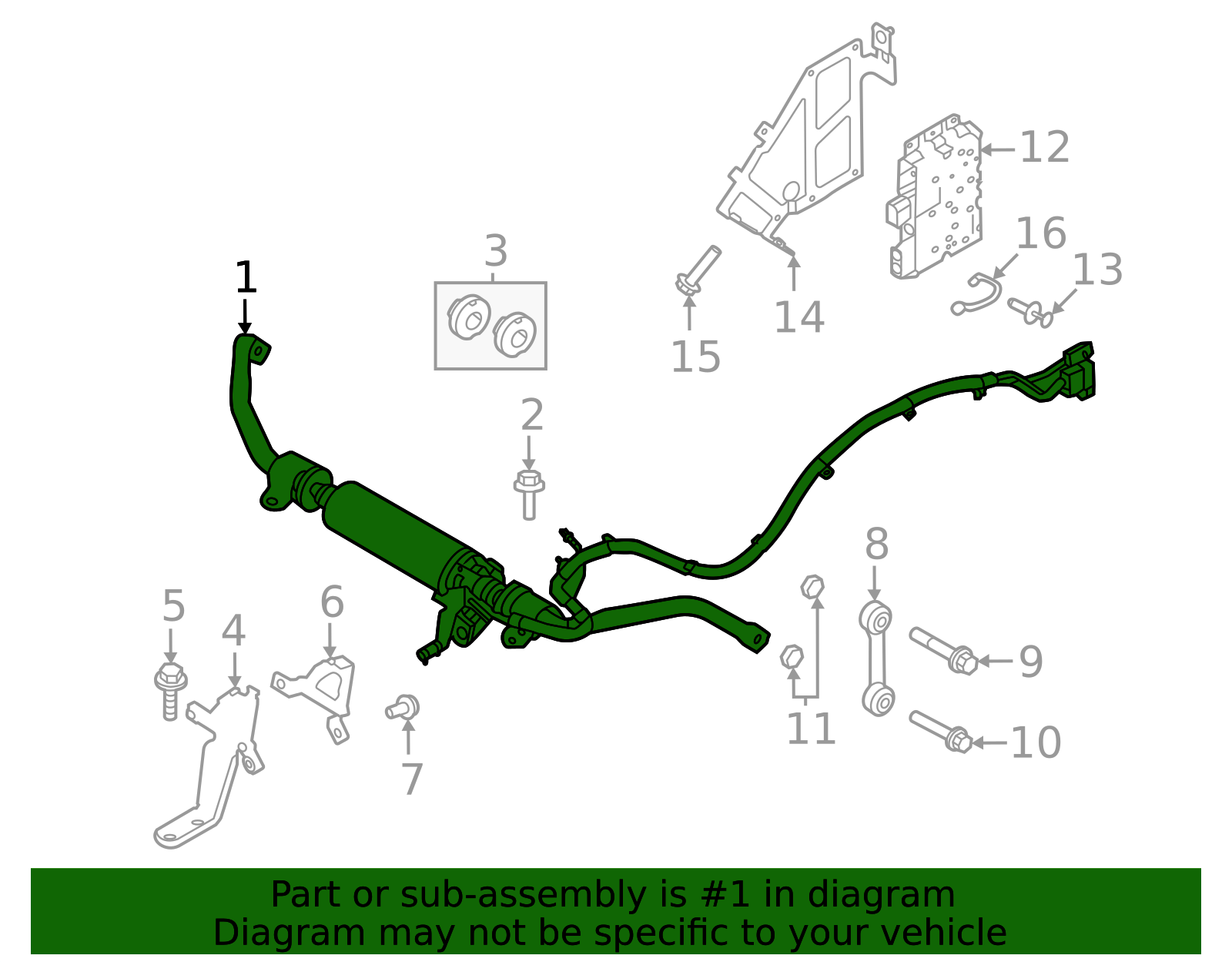 Genuine OEM Stabilizer Bar Part# LR185915 Fits 2022-2024 Land