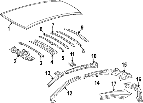 Roof & Components for 2024 Toyota Corolla #1