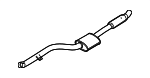 18309452323 - Exhaust: Center Muffler for BMW Image
