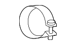 18305A09B63 - Exhaust: Center Muffler Clamp for BMW Image