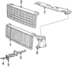 3518887 - Body: 1991-1995 Volvo - Bezel for Volvo: 740, 940, 960 Image