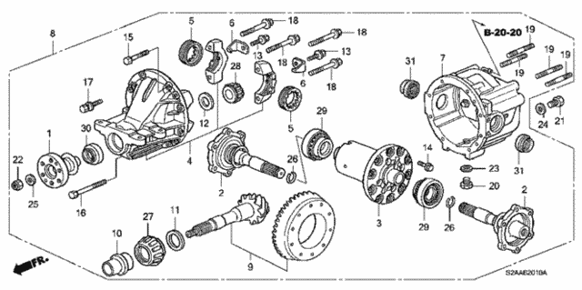 Rear Differential for 2008 Honda S2000 #0