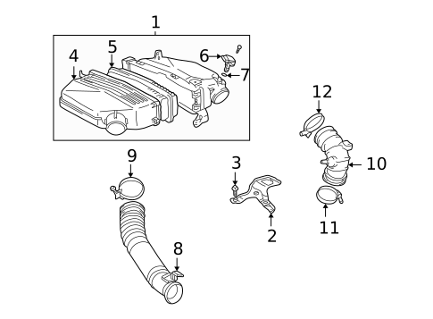 Air Intake for 2004 Toyota RAV4 #0