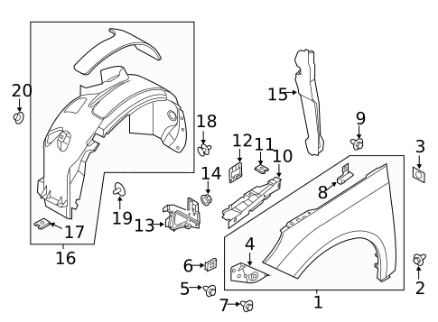 Front Floor for 2017 Ford Focus #0
