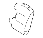 876201FU0B - Body: Seat Back Cover for Nissan: Cube Image