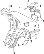 8648121002 - : Mud Guard for Hyundai Image