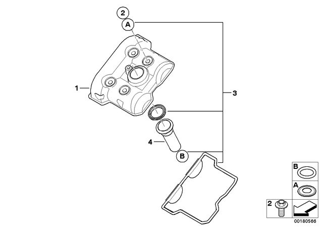 11127715462 - : Set Of Valve Cover Gaskets for BMW-Motorrad Image