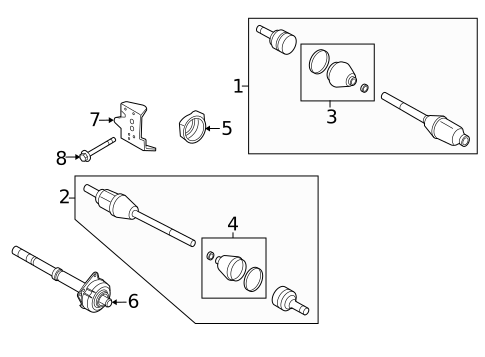 CV Components for 2010 Ford Escape #0