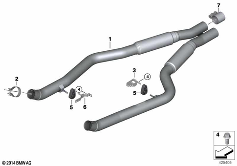 Exhaust System for 2013 BMW X5 M #0