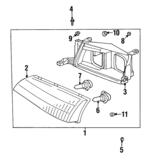 9006903019 - : Headlamp Bulb Retainer for Toyota: Avalon Image