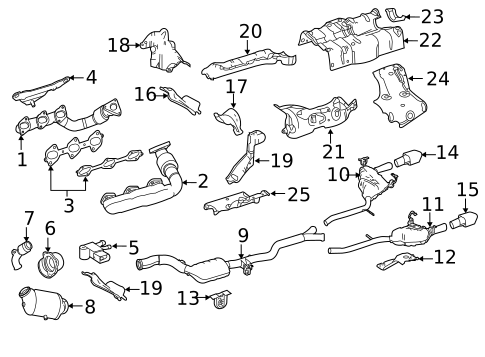 Brackets, Flanges & Hangers for 2012 Mercedes-Benz R 350 #0