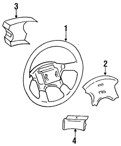 Steering Wheel & Trim for 1993 Nissan Maxima #0