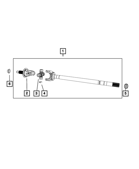 Front Axle Drive Shafts for 2018 Ram 3500 #1