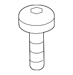 BP4M699W5 - Body: Drip Rail Screw for Mazda: 6, CX-3, CX-5 Image