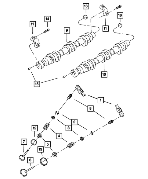 Camshaft and Valve for 2008 Dodge Durango #0