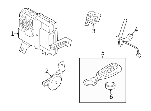 Keyless Entry Components for 2009 Kia Borrego #0