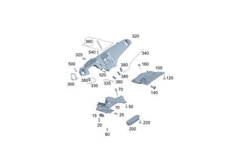 Instrument Panel Detachable Parts for 2022 Mercedes-Benz EQS 580 #0