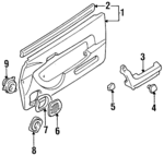 8944673825 - : Inner Weather-Strip for Isuzu Image