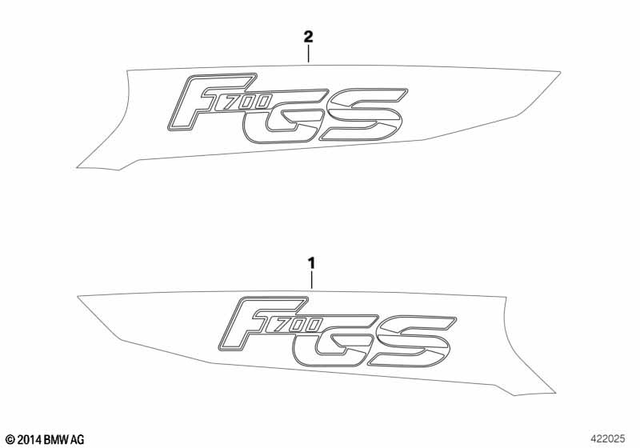 51148565498 - : Lettering Right - Red/Grey for BMW-Motorrad Image