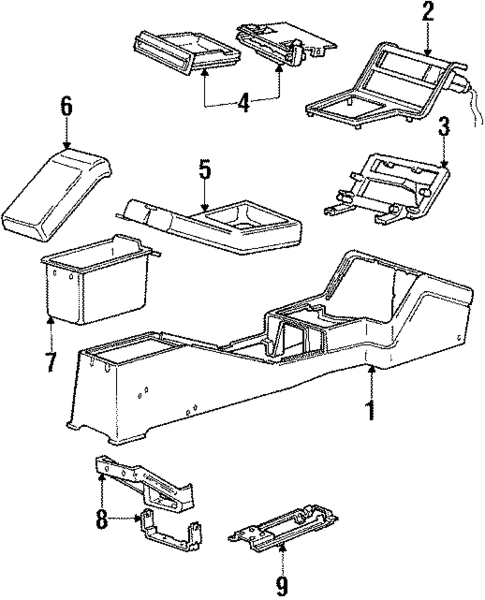 Center Console for 1986 Ford Tempo #0