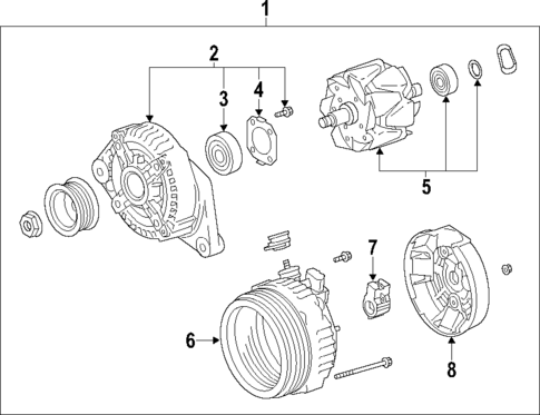 Alternator for 2011 Toyota Corolla #0