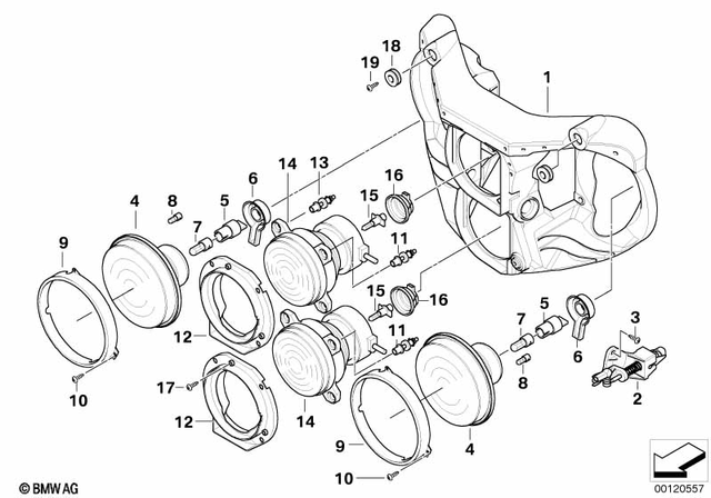 6327651212 - Lights: Binding Head Screw - M5X16-A2-80 for BMW-Motorrad Image