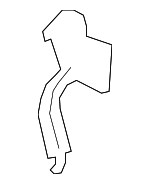 25440RBJ000 - Cooling System: Filter Stay for Honda: CR-Z, Insight Image