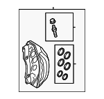 4N0615107AG - Brakes: Caliper for Audi: A6 Quattro, A8 Quattro, Q7, S6, S7 Sportback, S8, SQ7, SQ8 Image