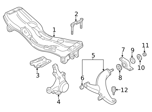 Suspension, Springs & Related Components for 1994 Subaru Impreza #0