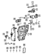 6ZA13LDSAB - Doors, Door Mirrors and Related Parts: Door Handle Cap, Left for Mopar Image