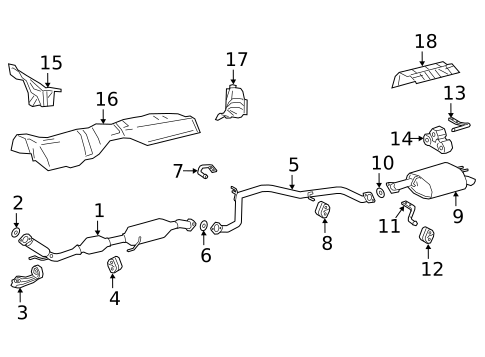 Exhaust Components for 2021 Toyota Avalon #0