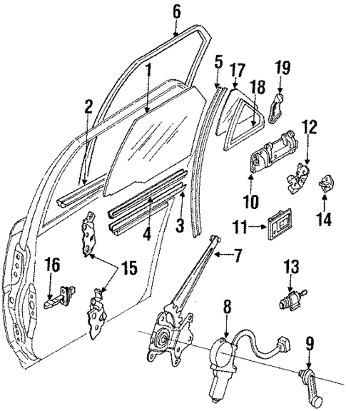 Door for 1989 Toyota Corolla #0