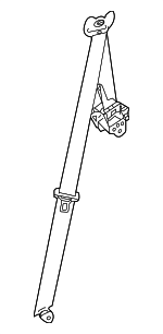 733600E210C0 - Body: Seat Belt Lap And Shoulder Belt for Lexus Image