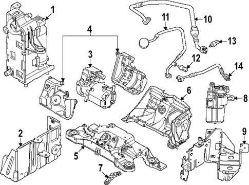 Condenser, Compressor & Lines for 2024 BMW i5 #0