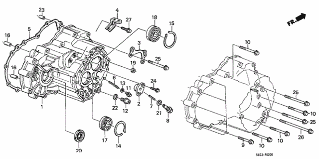 AT Transmission Housing for 1987 Honda Accord #0