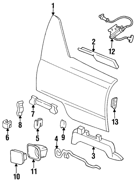 Quarter Panel & Components for 1999 Cadillac DeVille #0